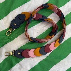 PORTLAND LEATHER leather link crossbody strap